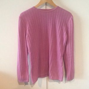 Ungaro Pink Sweater 100% Wool Made in Italy